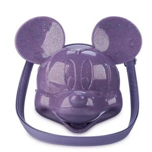 Disney Loungefly Molded Purple Mickey Mouse Purse